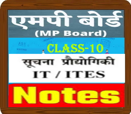 MP Board Class-10 IT ITES Notes